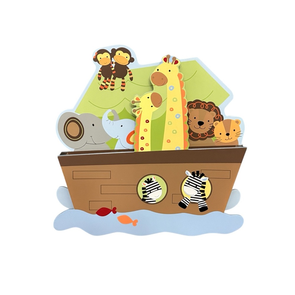 Lambs & Ivy Noah’ Ark 3D Nursery/Kids Wall Decor